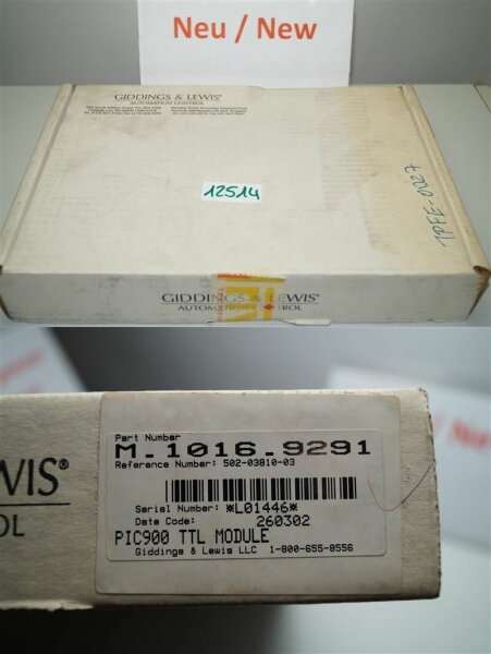 Giddings &  Lewis PiC900  ttl module  m.1016.9291   502-03810-03