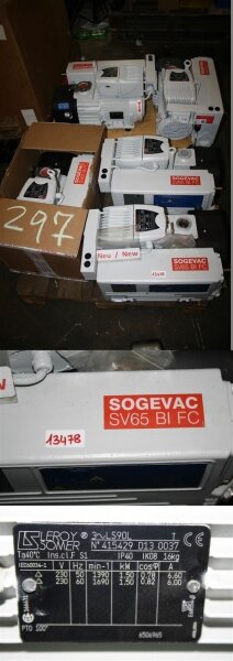 Oerlikon Leybold SOGEVAC SV 65 BIFC  Vacuum pump  SV65BIFC vakuumpumpe