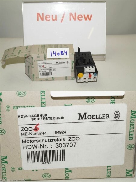 MOELLER Z00-6 motorschutzrelais motor overload relay 4-6A