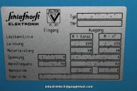 SCHLAFHORST Frequenzumrichter INVERTER 22KW