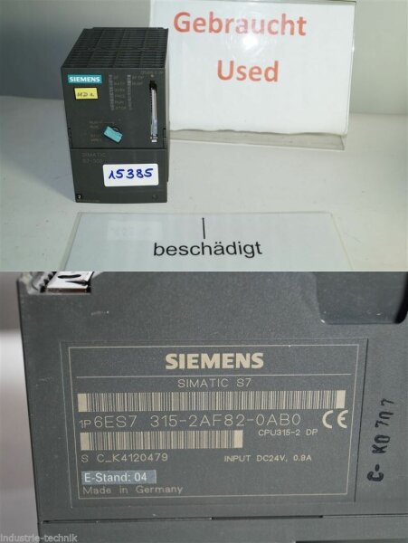 Siemens Simatic 6ES7 315-2AF82-0AB0 6ES7315-2AF82-0AB0 transportschaden