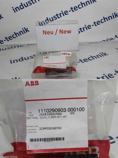 ABB 1110290903 000100 UXAB499007000 DETTAGL SCIOLITI PER NCR MT