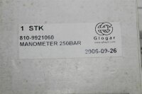 GLOGAR  PSI EN837    810-9921060 Manometer 250 BAR