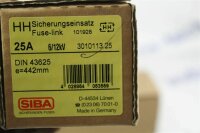 SIBA HH Sicherungseinsatz 25 A 3010113.25