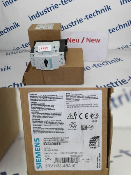 Siemens 3RV1131-4BA10 Leistungsschalter