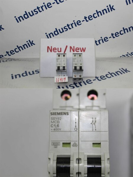 Siemens C1,6     5SY6215-7 MCB Leistungsschutzschalter 400V