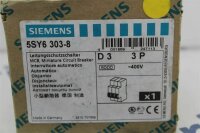 Siemens 5SY6 303-8 Leitungsschutzschalter D3 3P Circuit Breaker 5SY6303-8